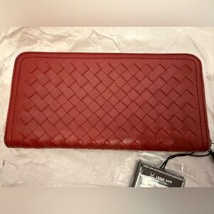 Bottega Veneta Nappa Intrecciato zip around wallet